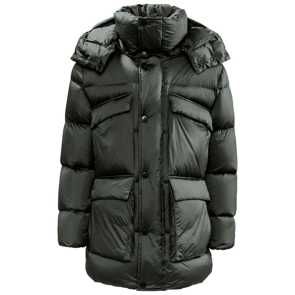 Jack Wolfskin UPPER EAST πουπουλενια μπουφαν ανδρικα πρασινο | GR4351995